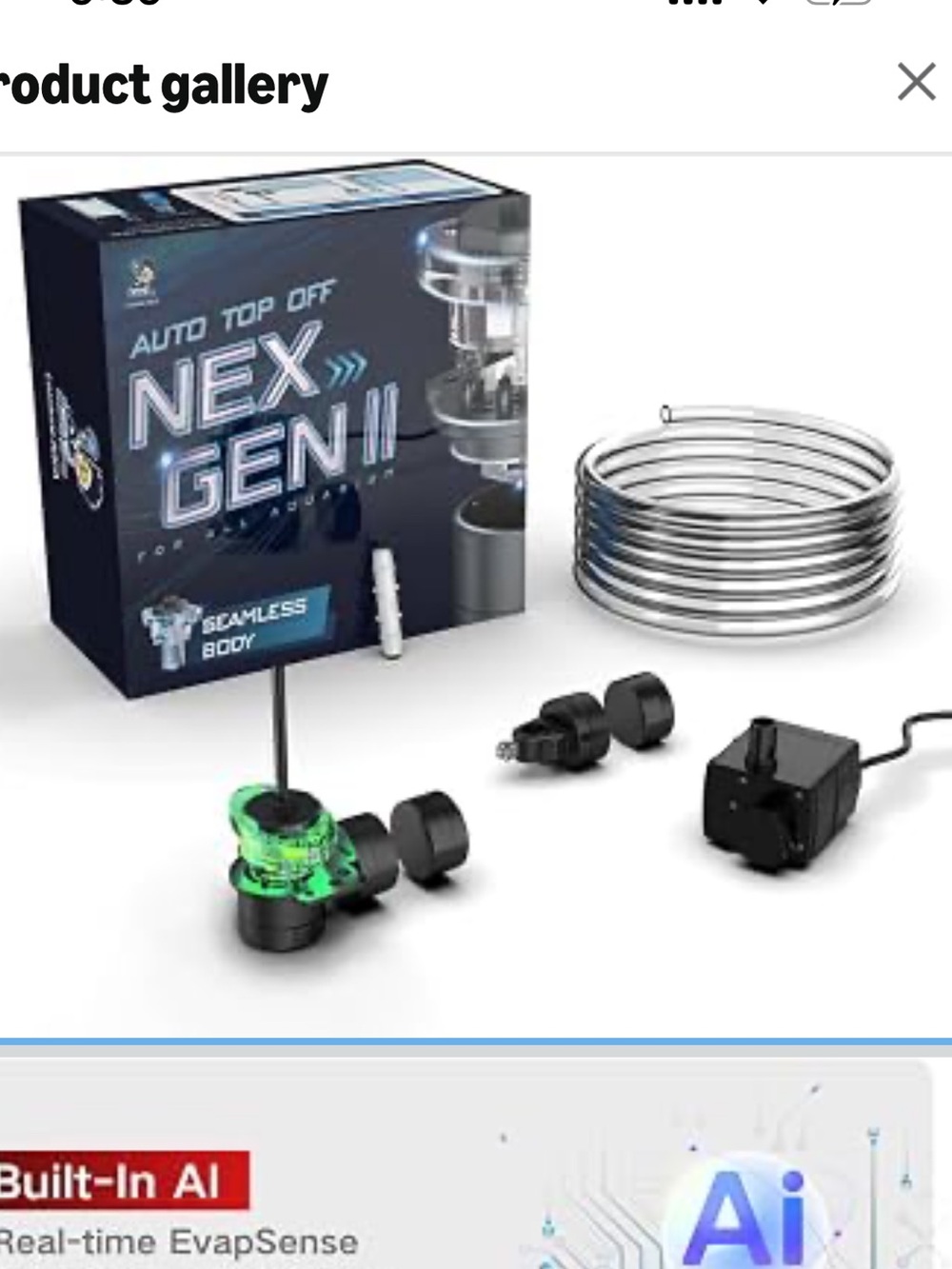NWT LAZYBONE AQUA Auto Top Off Saltwater Freshwater Aquarium, Anti-Overflow ATO